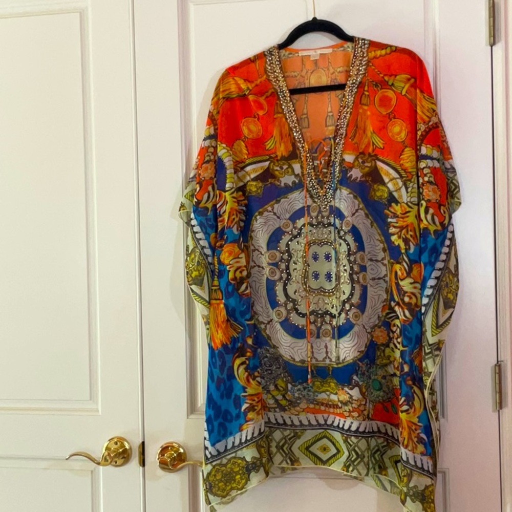 Boston Proper multi colored kaftan